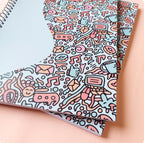Doodley Curve A4 Spiral Notebook