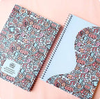 Doodley Curve A4 Spiral Notebook