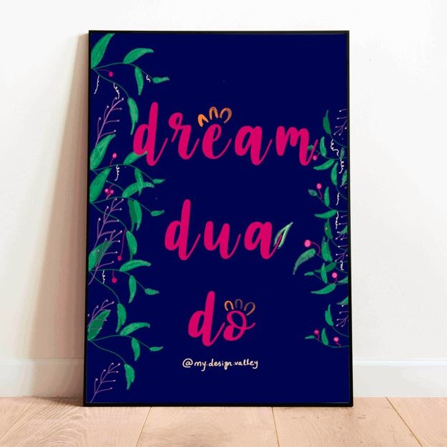 Dream, Dua, Do Crystal Frame (Pre-paid)