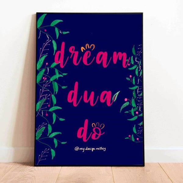 Dream, Dua, Do Crystal Frame (Pre-paid)