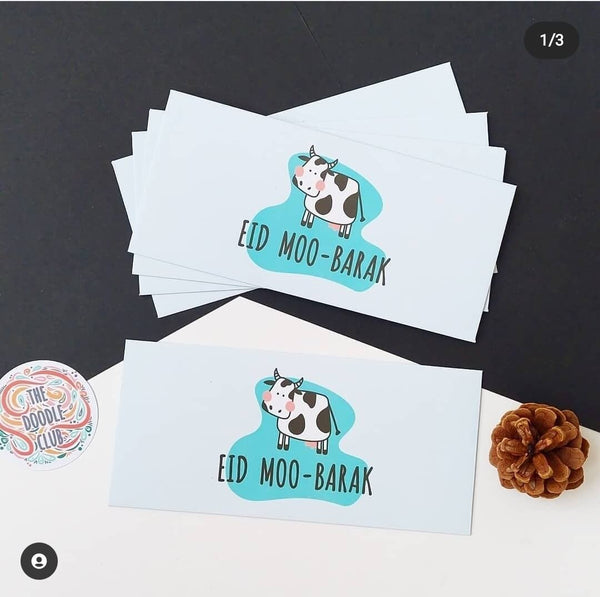 Eid Moobarak Envelopes - Sky Blue