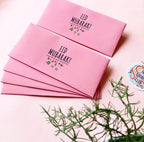 Coral Pink Eid Mubarak Envelopes