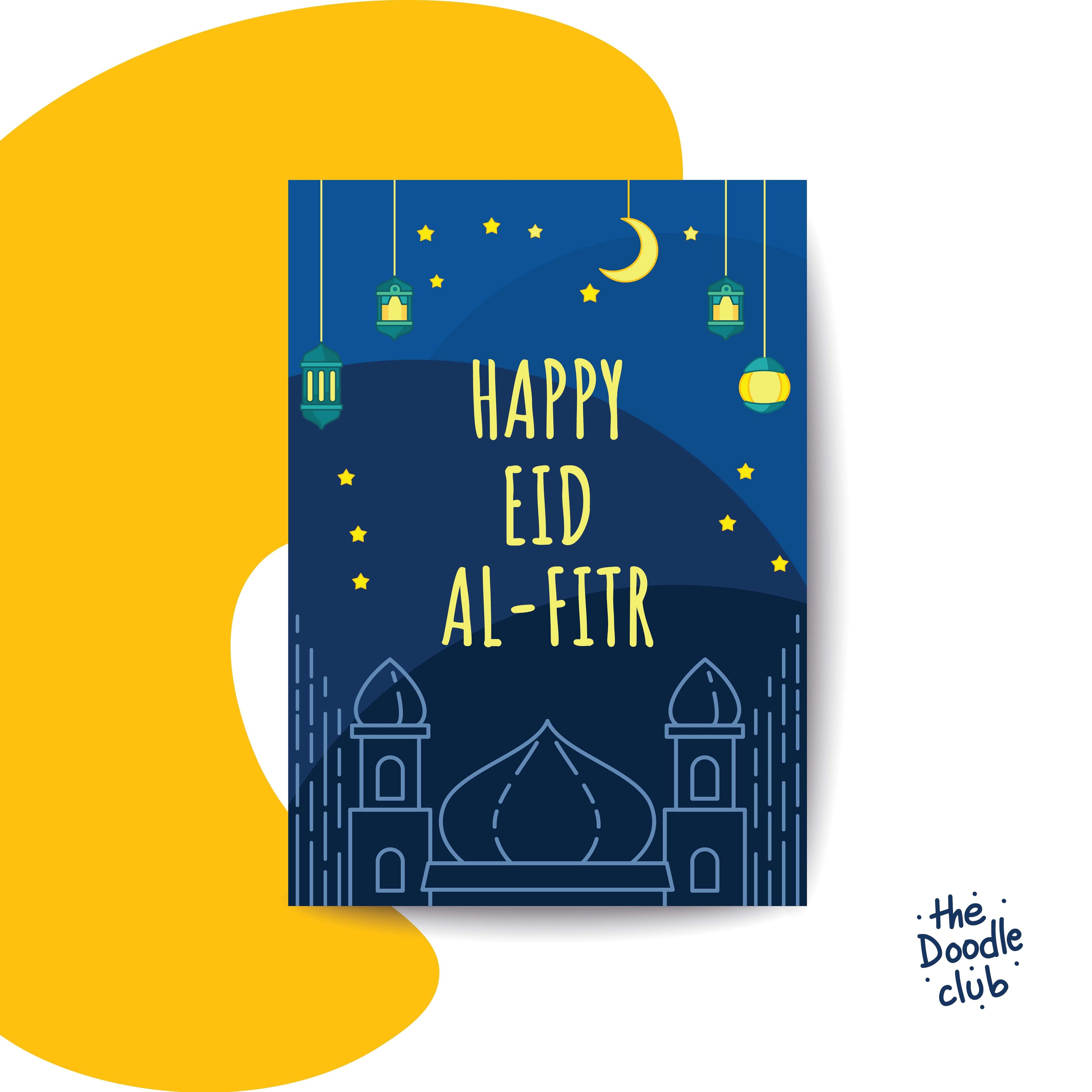 Happy Eid ul Fitr Greeting Card