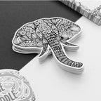 Elephant Doodle Glossy Sticker
