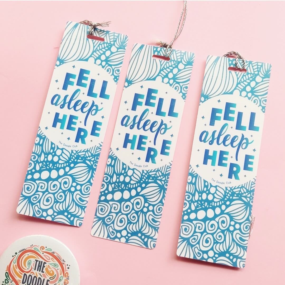 Fell Asleep Here Bookmark