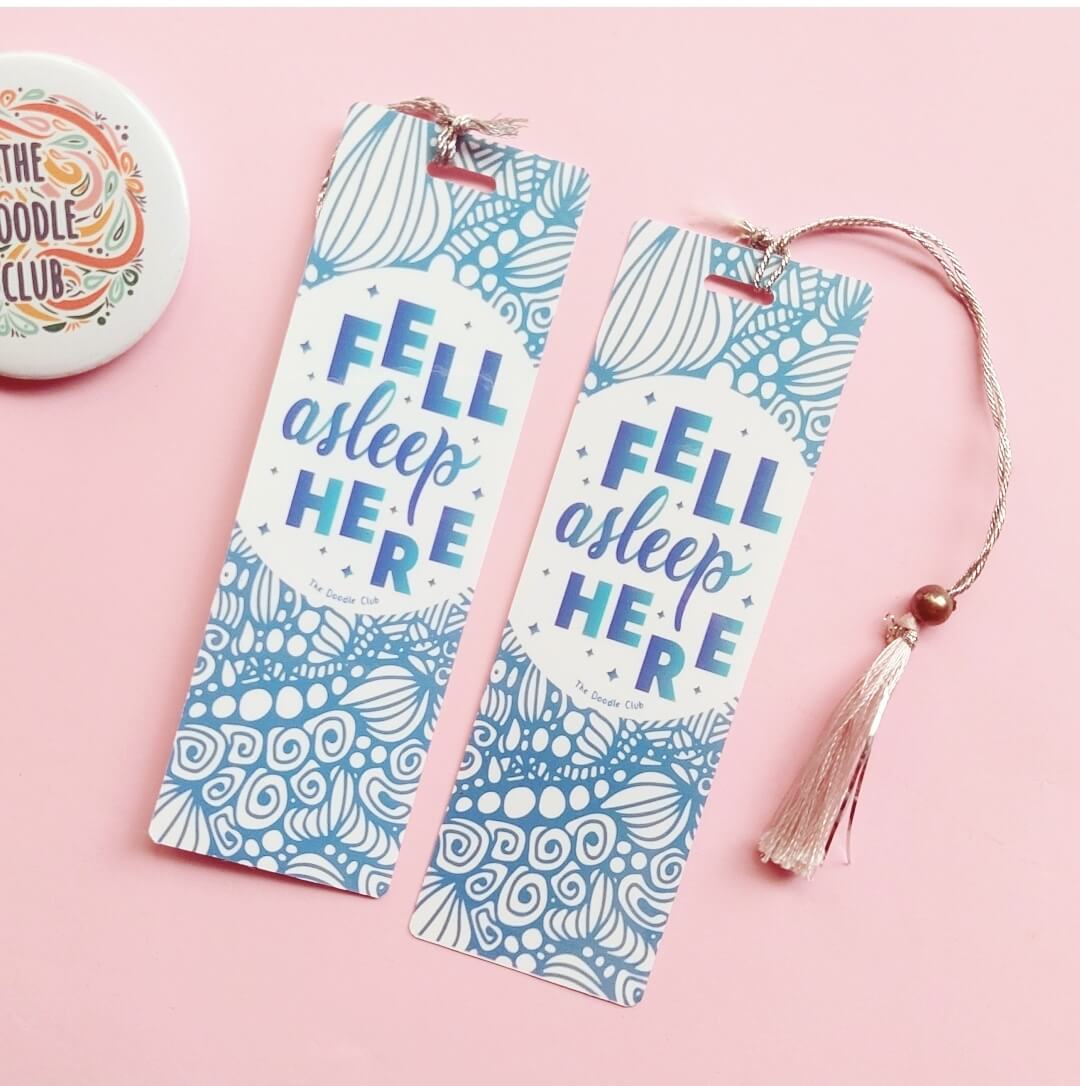 Fell Asleep Here Bookmark