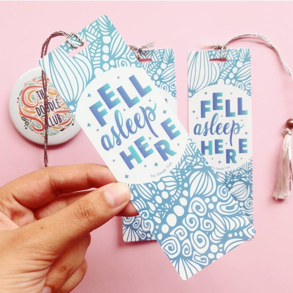 Fell Asleep Here Bookmark