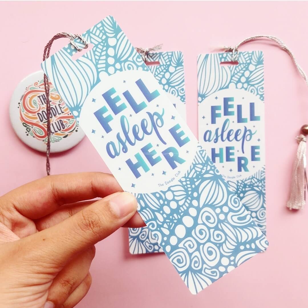 Fell Asleep Here Bookmark