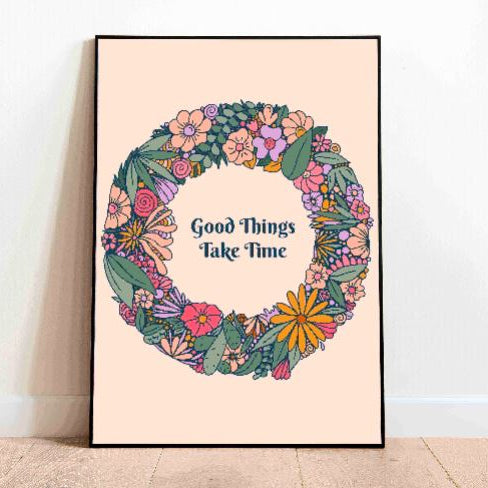Good Things Take Time - Crystal Frame (Pre-paid)