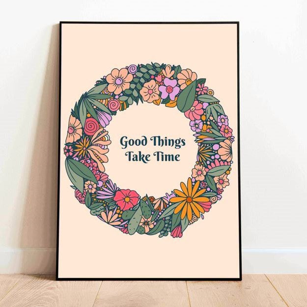 Good Things Take Time - Crystal Frame (Pre-paid)