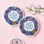 Blessed Home Floral Ring Acrylic Magnet