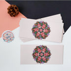 Floral Doodle Center Envelopes