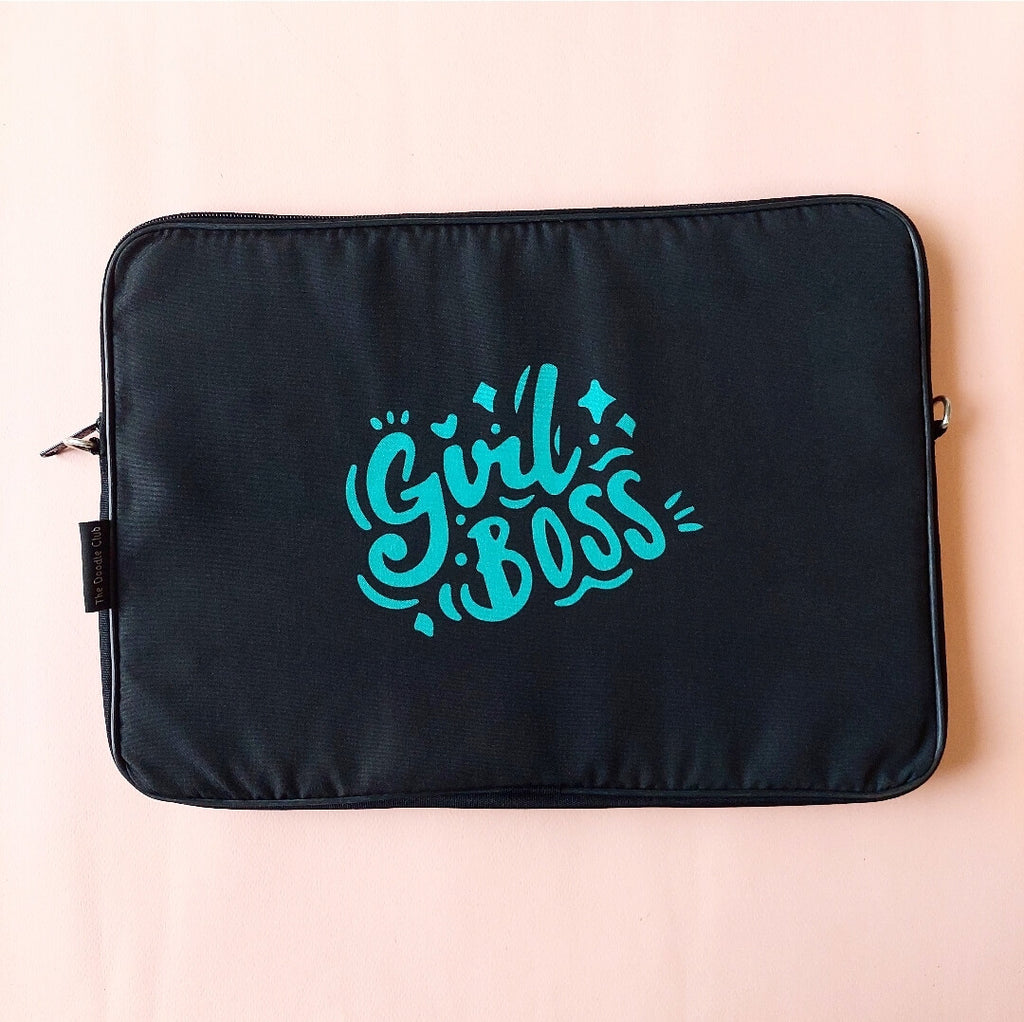 Girl Boss Mint Green Laptop Sleeve
