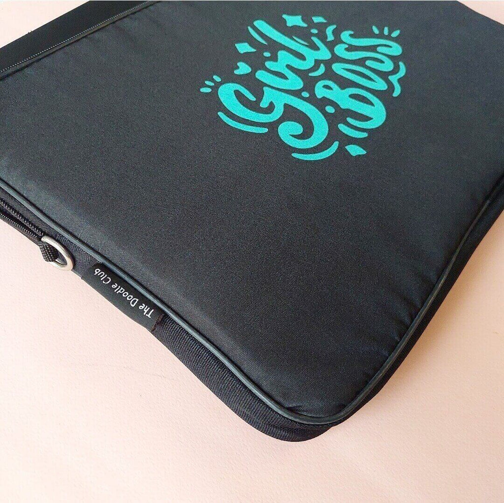 Girl Boss Mint Green Laptop Sleeve