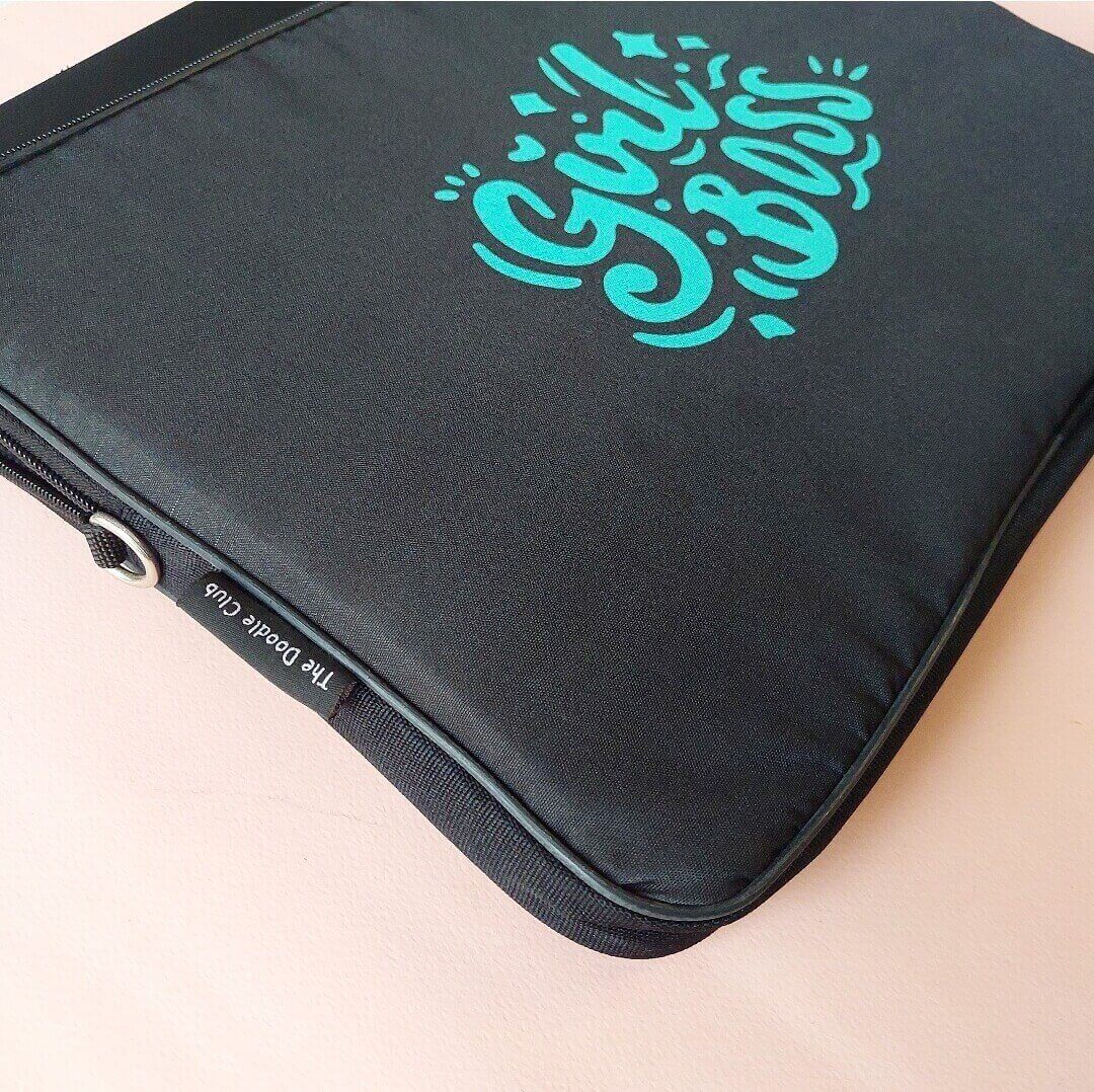 Girl Boss Mint Green Laptop Sleeve