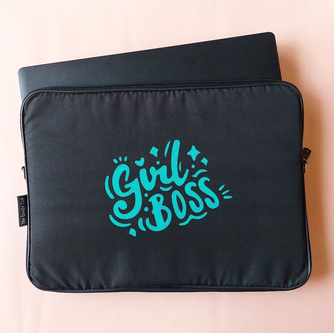 Girl Boss Mint Green Laptop Sleeve