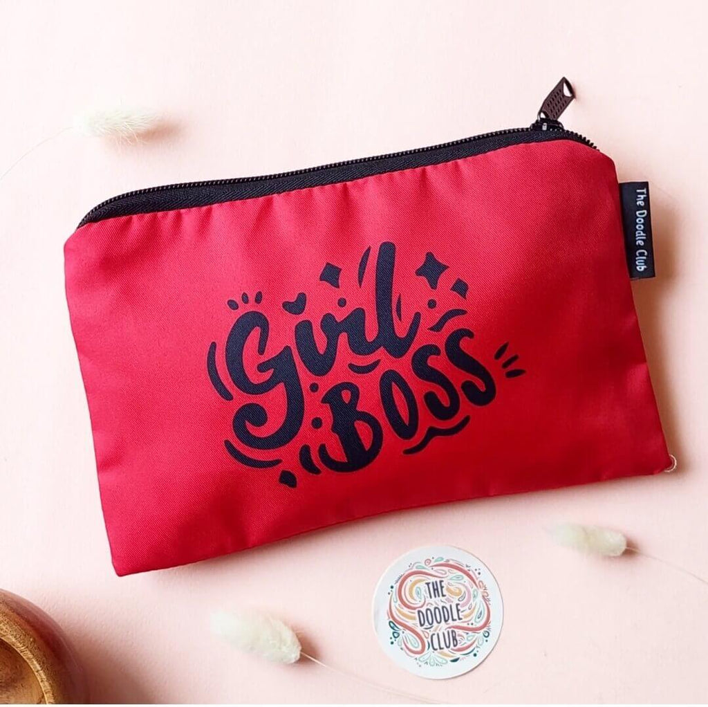 Girl Boss Red Pouch