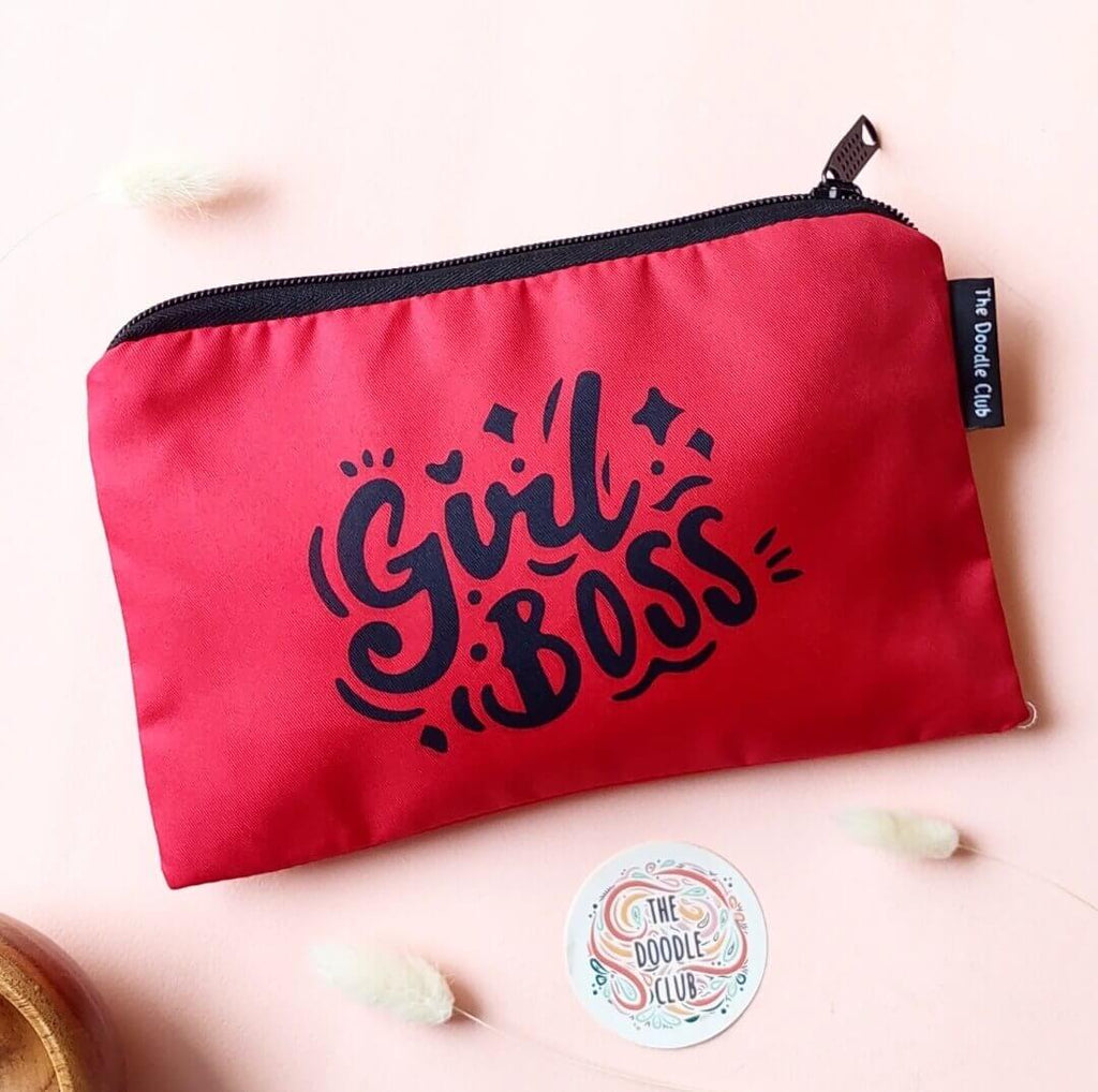 Girl Boss Red Pouch