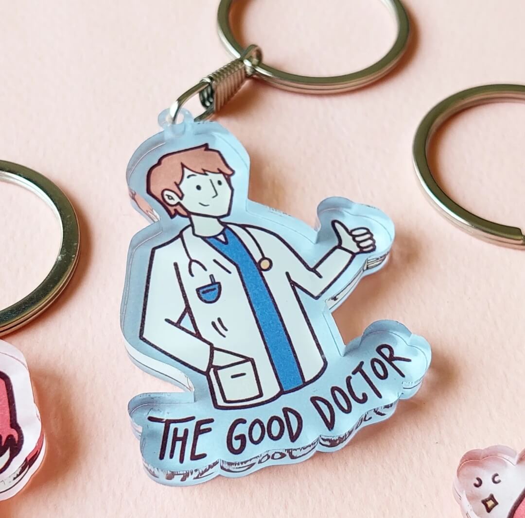 Set of 3 Medical Themed Acrylic Keychains
