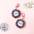 Good Things Take Time Acrylic Pink Clasp Keychain