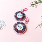 Good Things Take Time Acrylic Pink Clasp Keychain