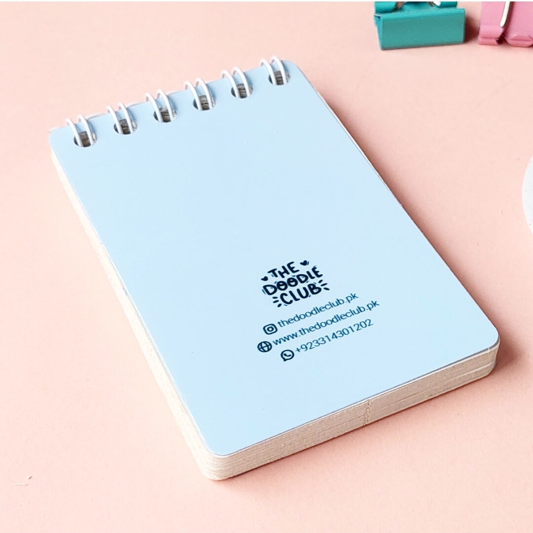 Good things take time Blue Mini Notepad