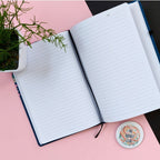 Teal Blue Grow Through Floral Journal