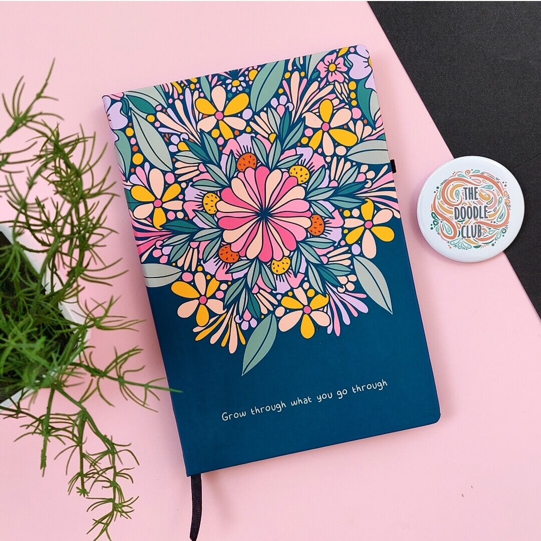 Set of 3 Grow Through Floral Journals