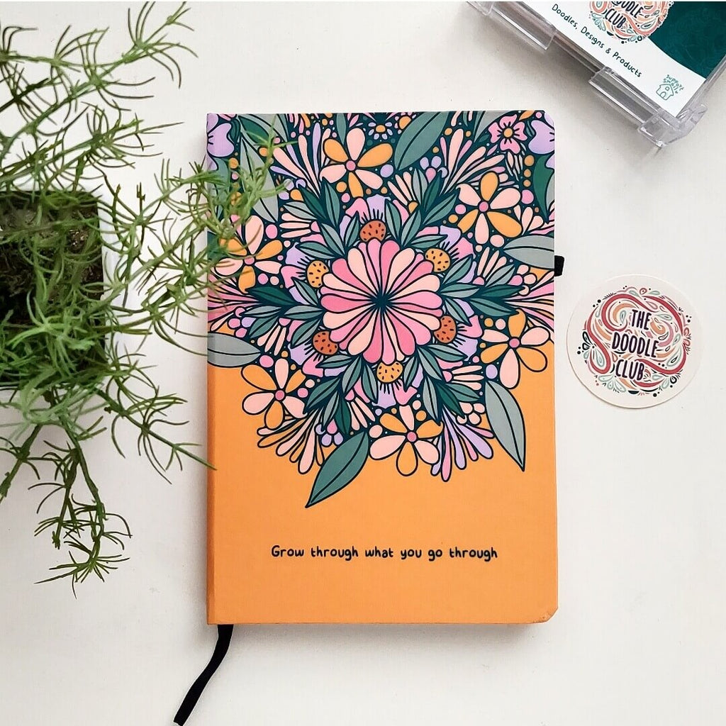 Set of 3 Grow Through Floral Journals