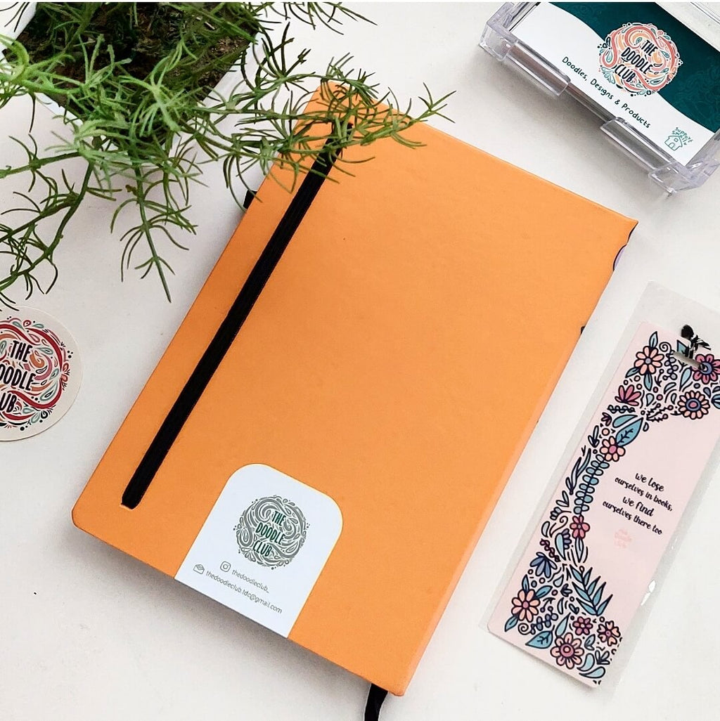 Grow through Floral Mustard Yellow Journal