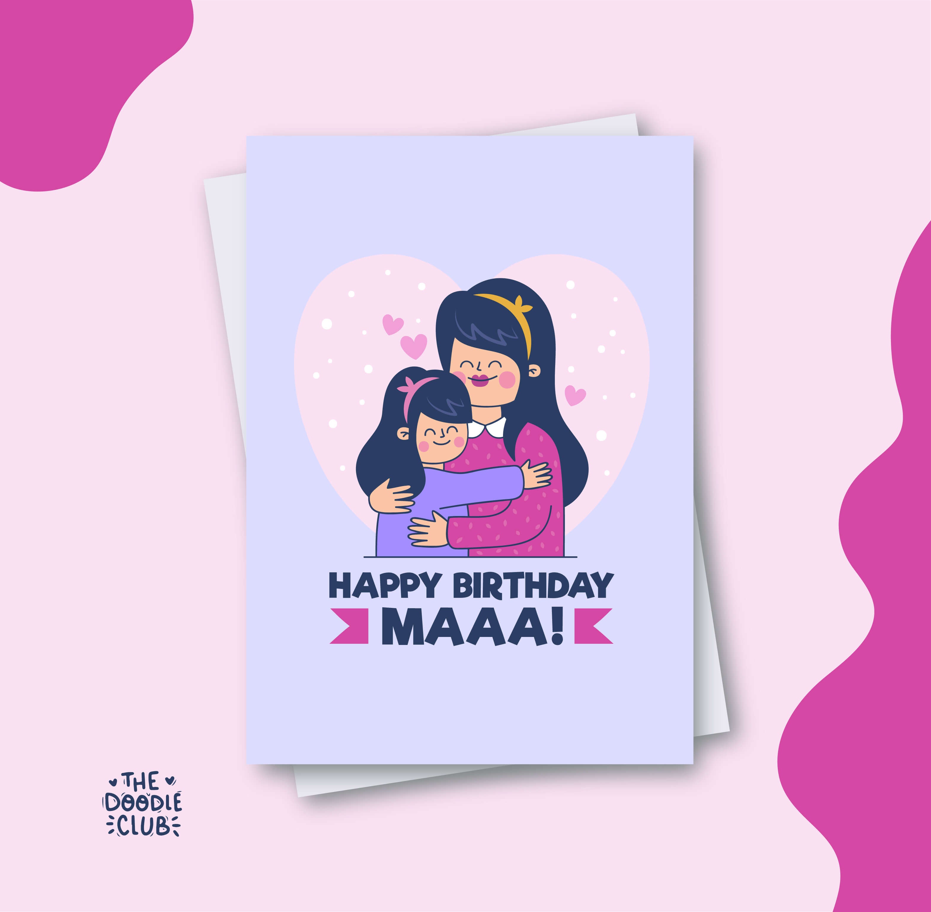 Happy Birthday Maa Card