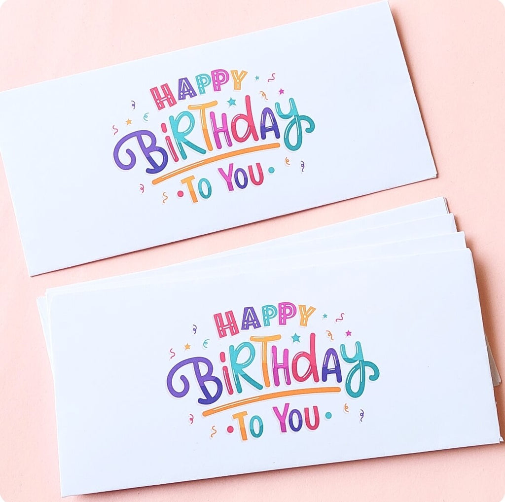 Happy Birthday Envelopes