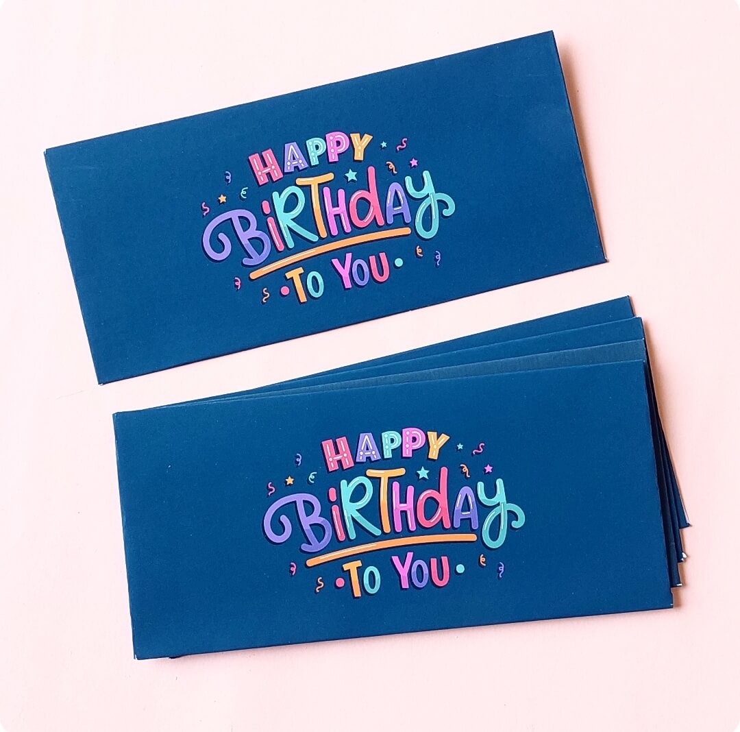 Happy Birthday Envelopes