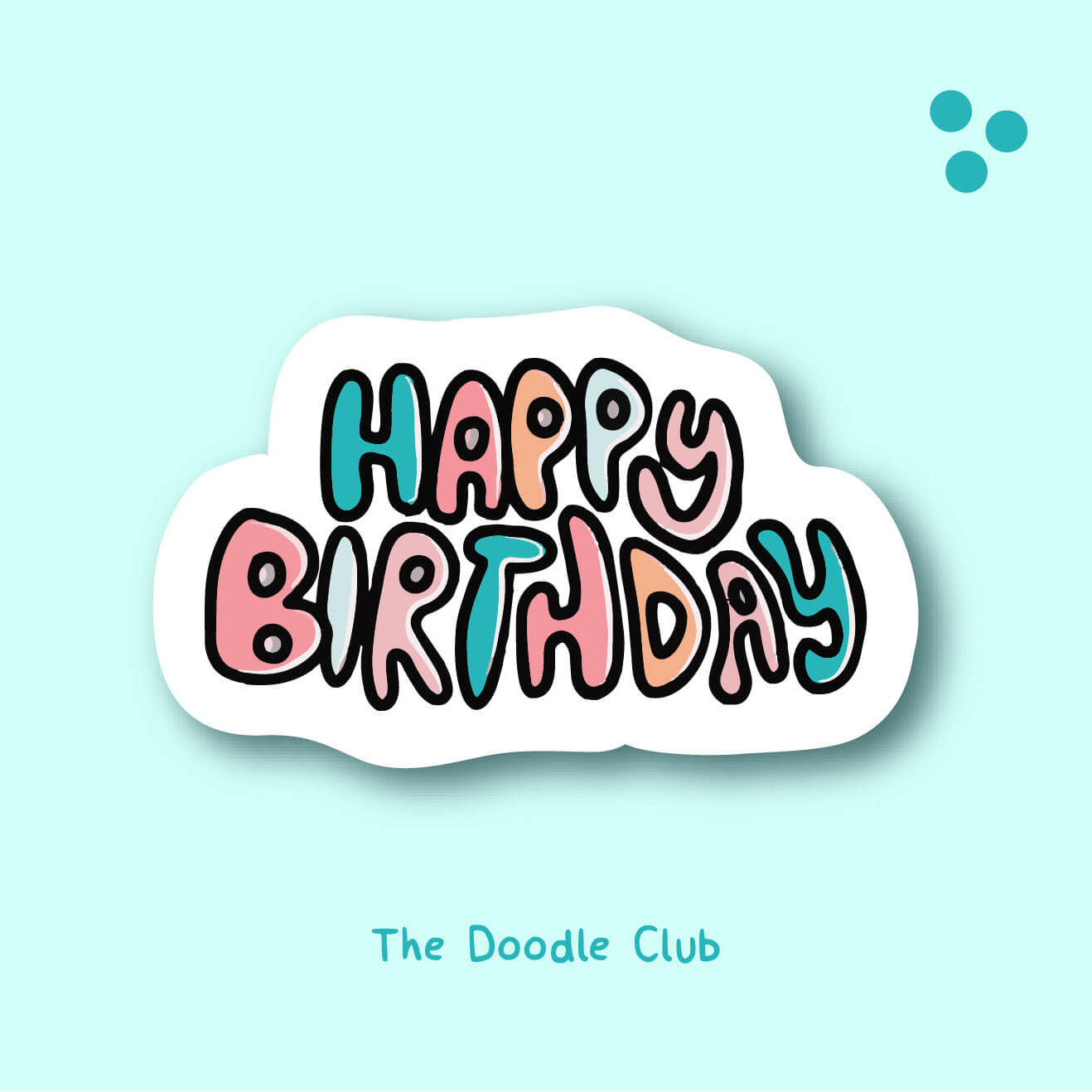 Happy Birthday Sticker