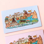 Lilac Hunza Doodle Fridge Magnet