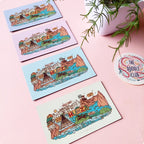 Hunza Doodle Fridge Magnet Off-White