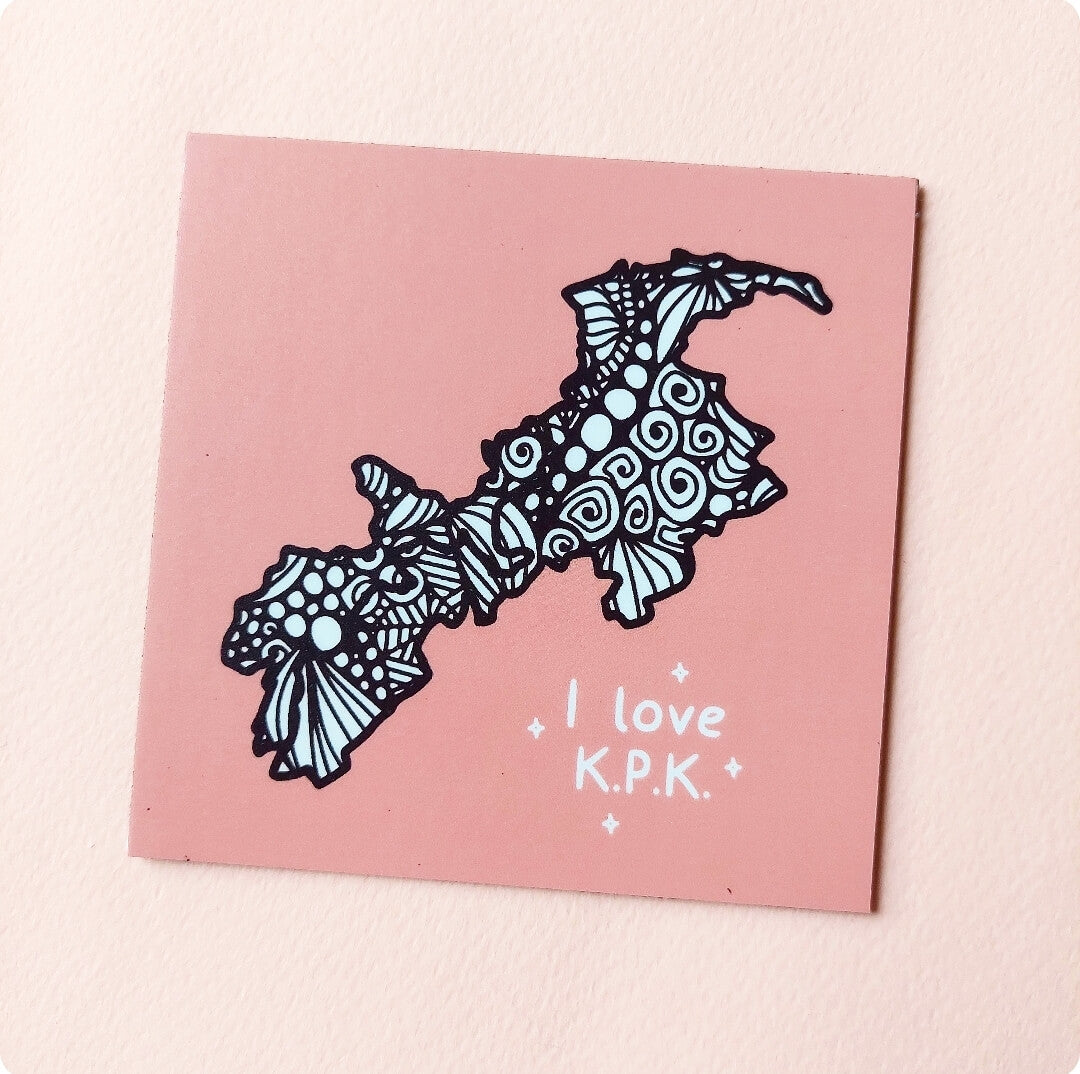 I love KPK' Doodle - Fridge Magnet