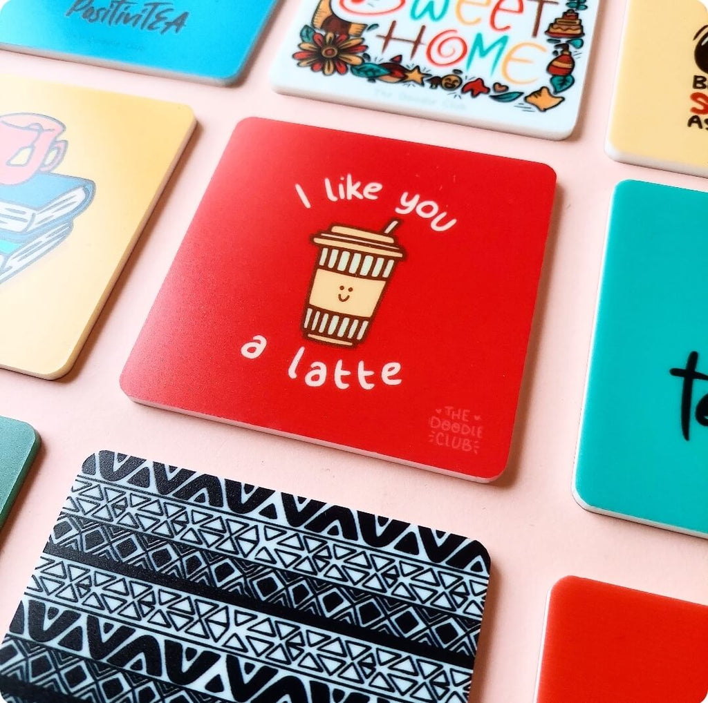 I like you a latte Acrylic Coaster