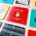 I like you a latte Acrylic Coaster