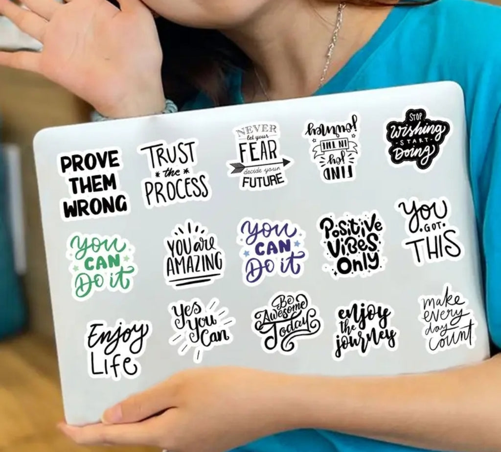 Set of 10 Inspiring Stickers