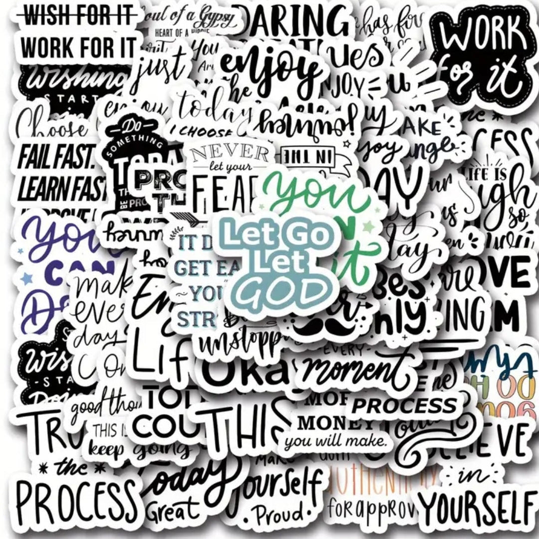 Set of 10 Inspiring Stickers