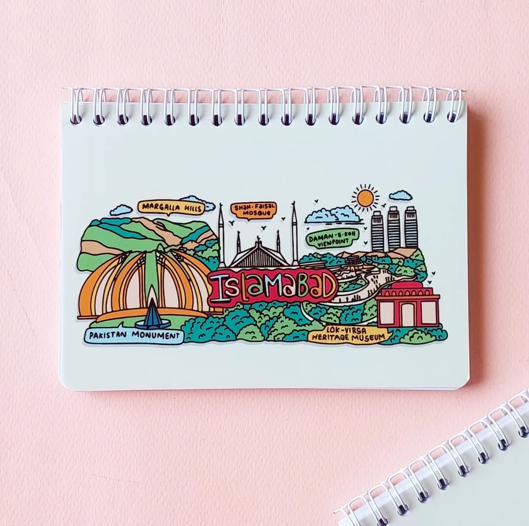 Islamabad Spiral Mini notepad