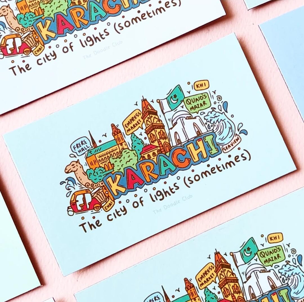 Karachi Doodle Fridge Magnets (Sometimes)