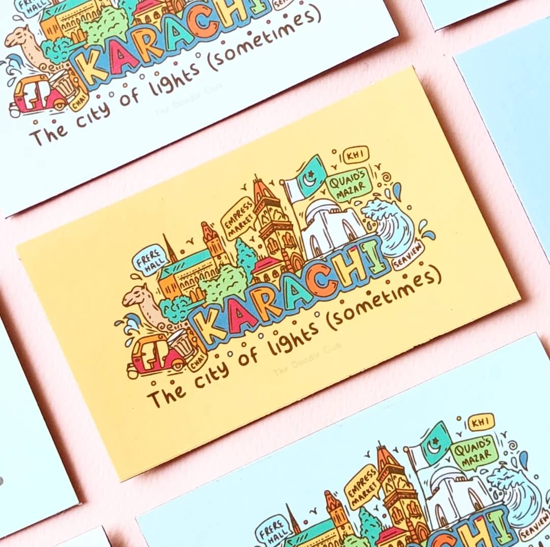 Karachi Doodle Fridge Magnets (Sometimes)