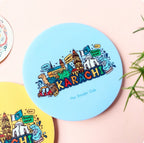 Karachi Lilac Acrylic Coaster