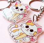 Kitty Love Acrylic Keychain