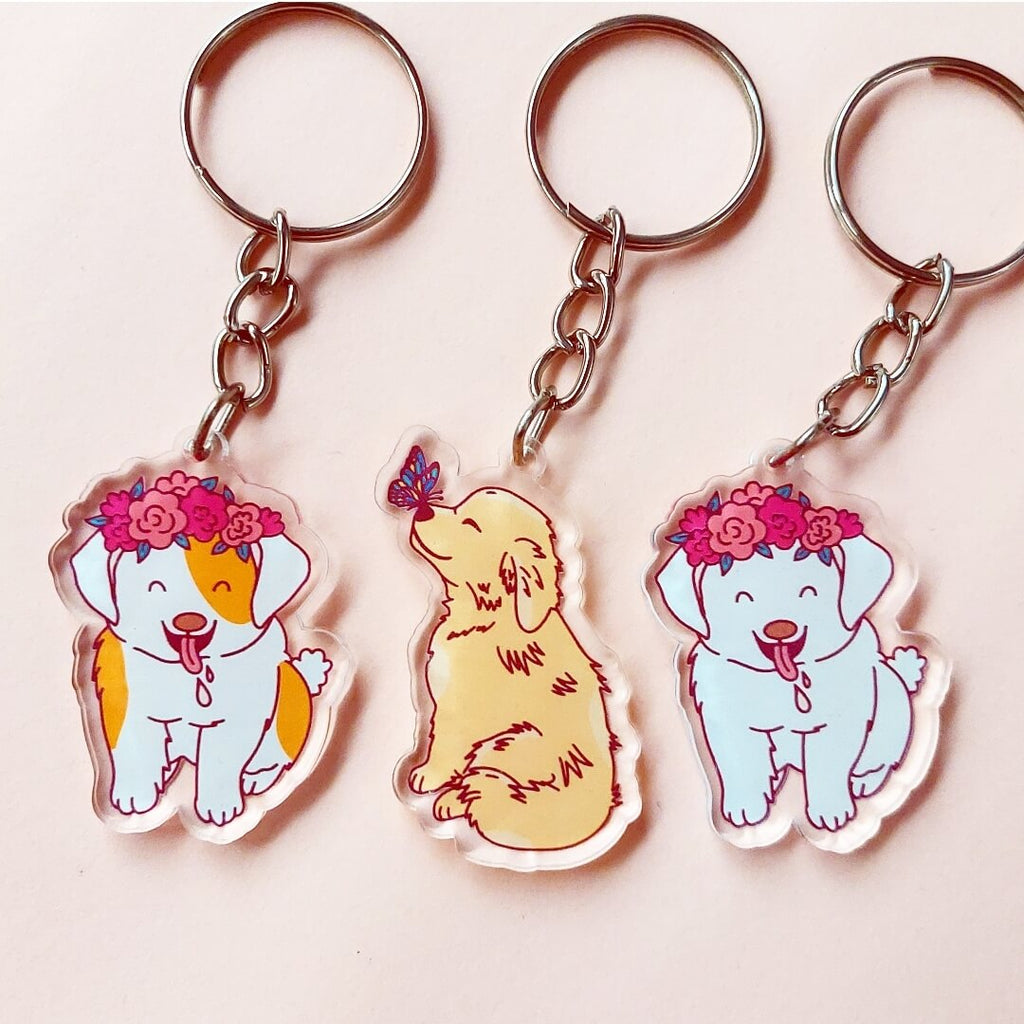Set of 2 Doggo Acrylic Keychain