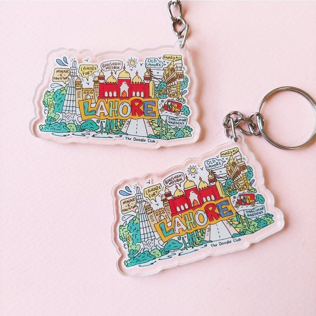 Minor Fault - Lahore Doodle Acrylic Keychain