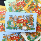 Lahore Doodle Lilac Purple Magnet