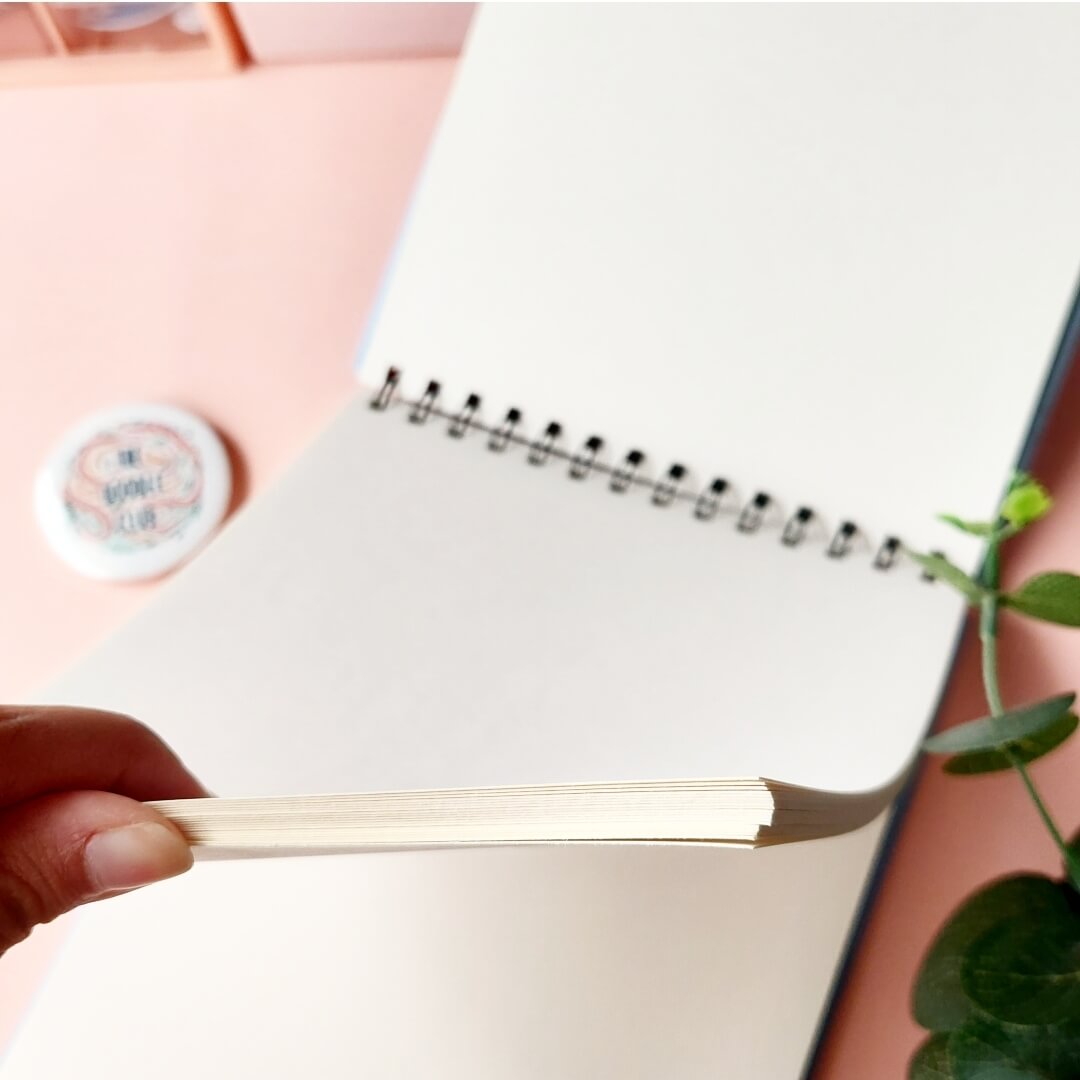 Leaves Doodle Periwinkle Sketchbook